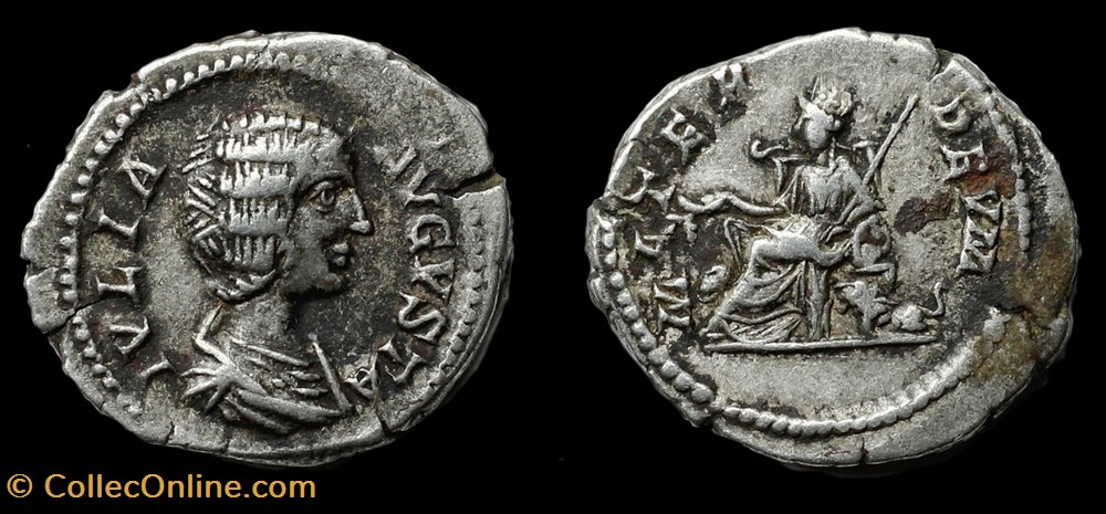 monnaies antiquite av jc ap romaines republicaines imperiales julia domna