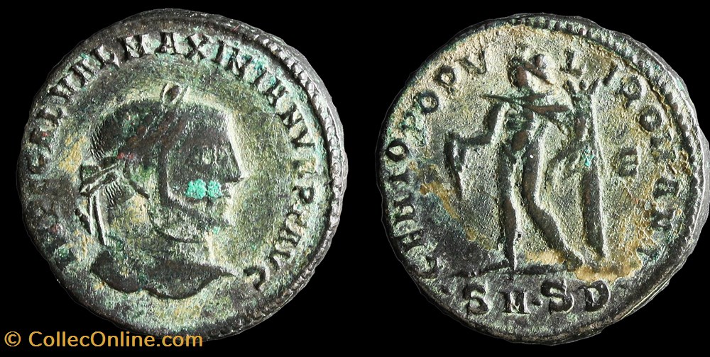 monnaies antiquite av jc ap romaines republicaines imperiales follis de galere