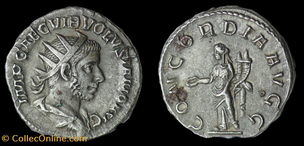 monnaies antiques a romaines republicaines imperiales volusien