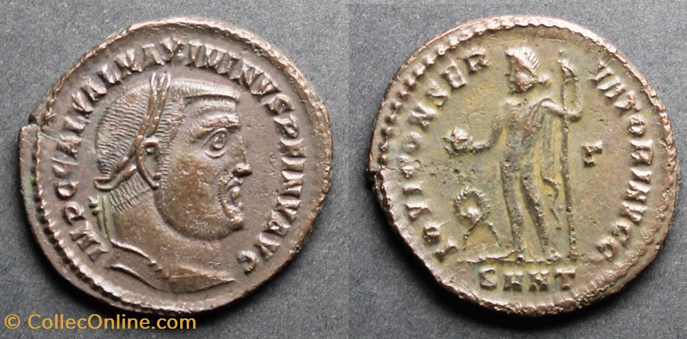 Follis de maximin II daïa monnaies antiques romaines republicaines imperiales follis de maximin ii daia