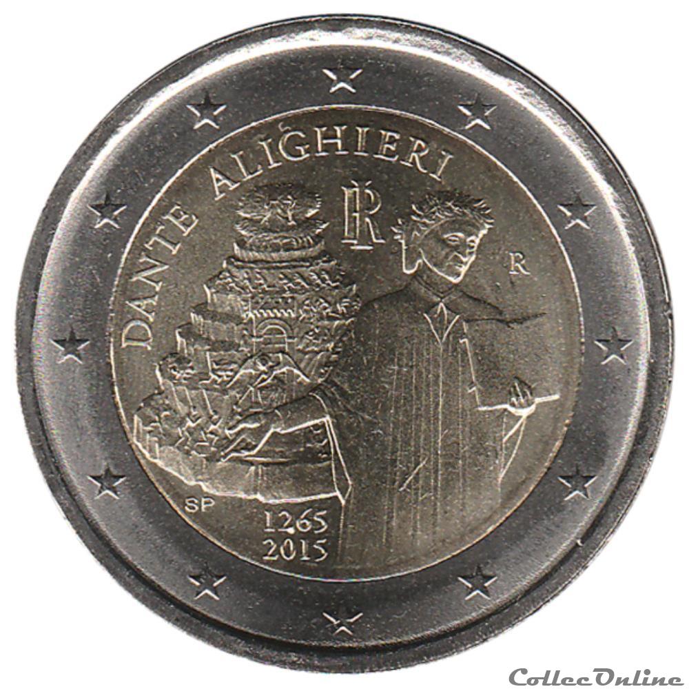 monnaie euro italie 2015 750e anniversaire de la naissance de dante alighieri
