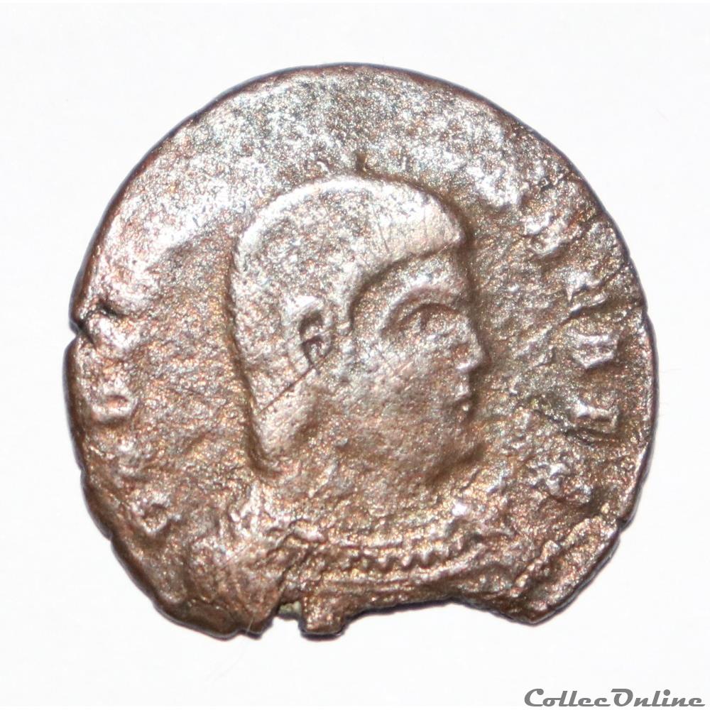 monnaie antique romaine decence maiorina piece incuse