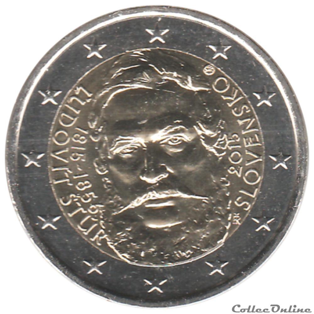 Slovaquie - 2015 : 200e anniversaire de la naissance de l'intellectuel Ludovít Štúr monnaie euro slovaquie 2015 200e anniversaire de la naissance de intellectuel ludovit stur