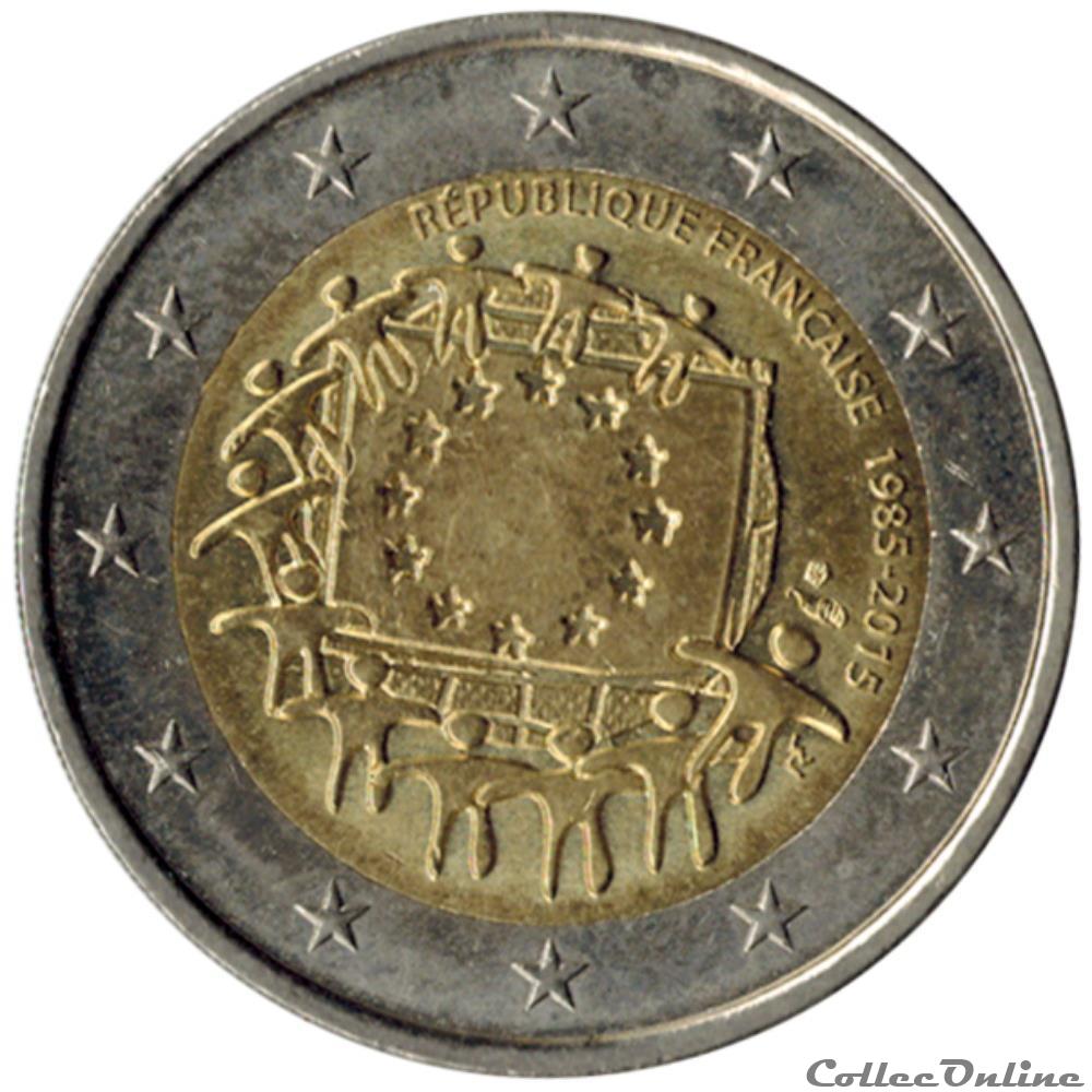 monnaie france 2015 30e anniversaire du drapeau europeen