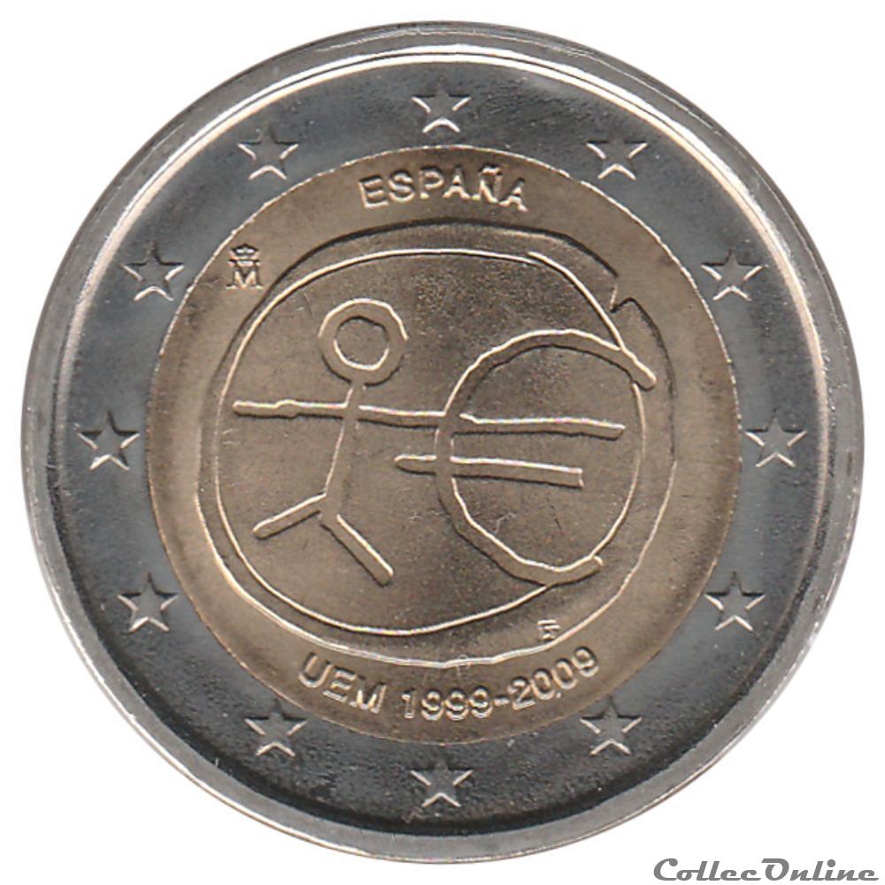 Espagne - 2009 : 10e anniversaire de l'Union économique et monétaire monnaie euro espagne 2009 10e anniversaire de union economique et monetaire