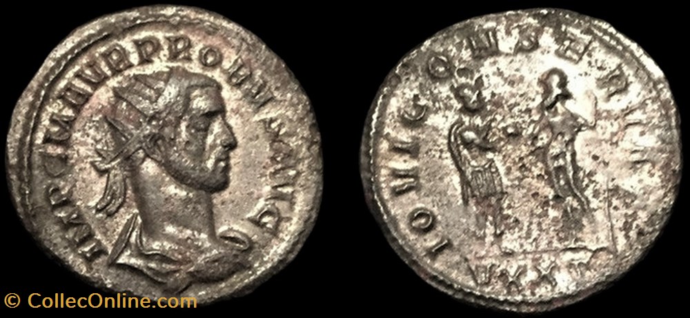 192 - Probus - IOVI CONSERVAT /-//VXXT monnaie antique av jc ap romaine republicaine imperiale 192 probus iovi conservat vxxt