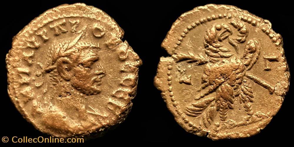 072 - Probus - Aigle à droite - LГ monnaie antique av jc ap romaine provinciale 072 probus aigle a droite l