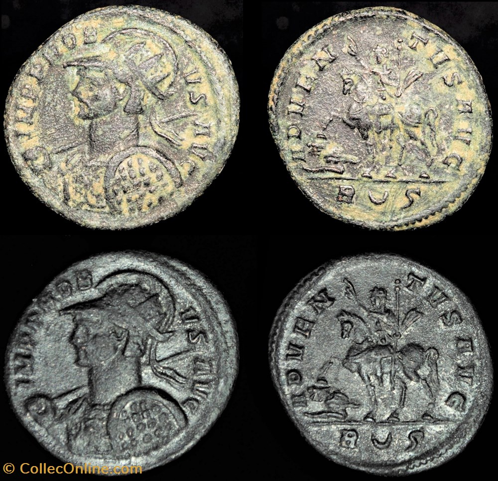 monnaie antique jc ap romaine republicaine imperiale probus adventvs avg r croissant s