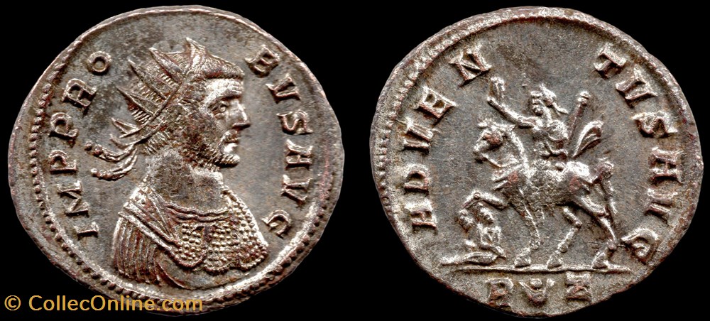 016 - Probus - ADVENTVS AVG //R(croissant pointé)Z monnaie antiquite jc ap romaine republicaine imperiale 016 probus adventvs avg r croissant pointe z