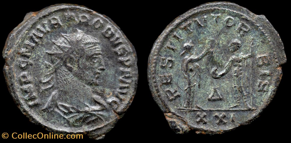 monnaie antique av jc a ap romaine provinciale 029 probus restitvt orbis xxi