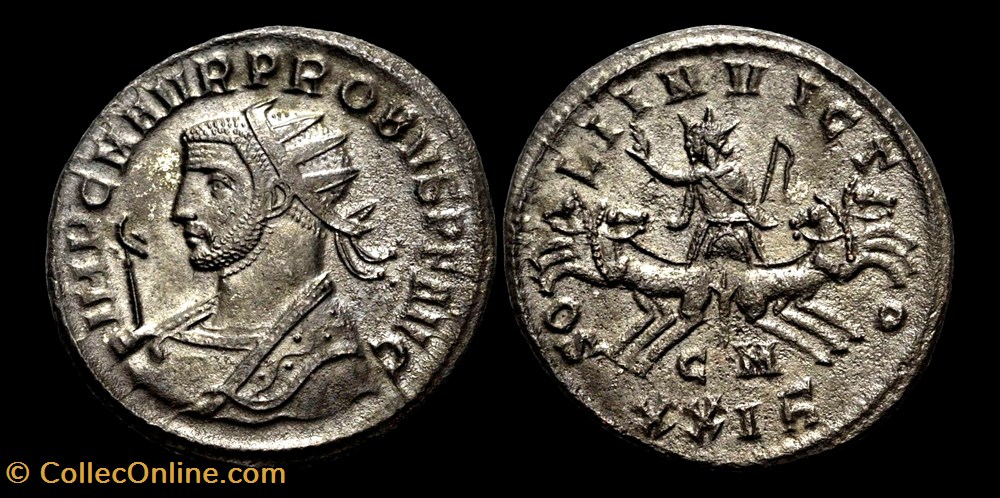 150 - Probus - SOLI INVICTO /-//CM/XXIɧ monnaie antique av jc a ap romaine provinciale 150 probus soli invicto cm xxi