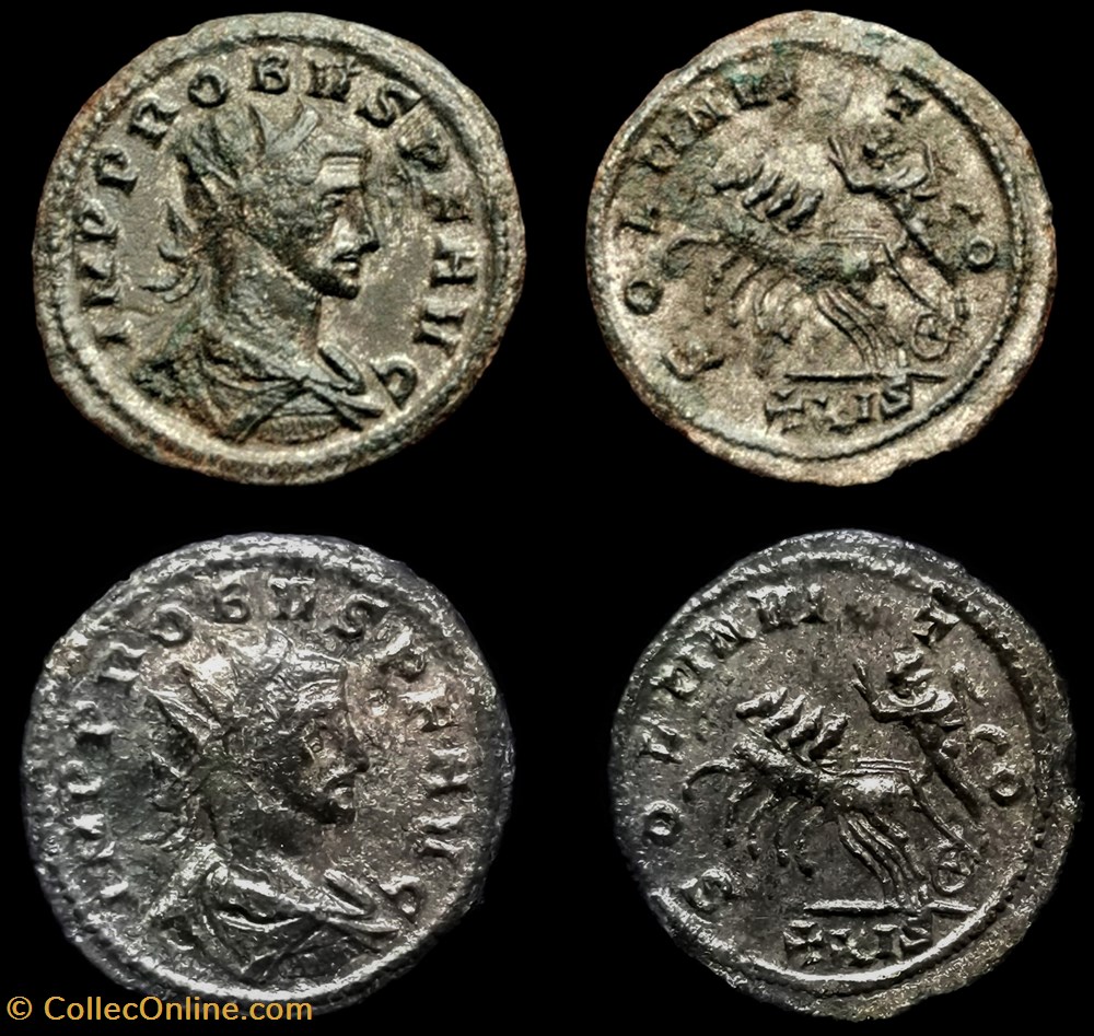 monnaie antique av jc a ap romaine republicaine imperiale probus soli invicto xxis