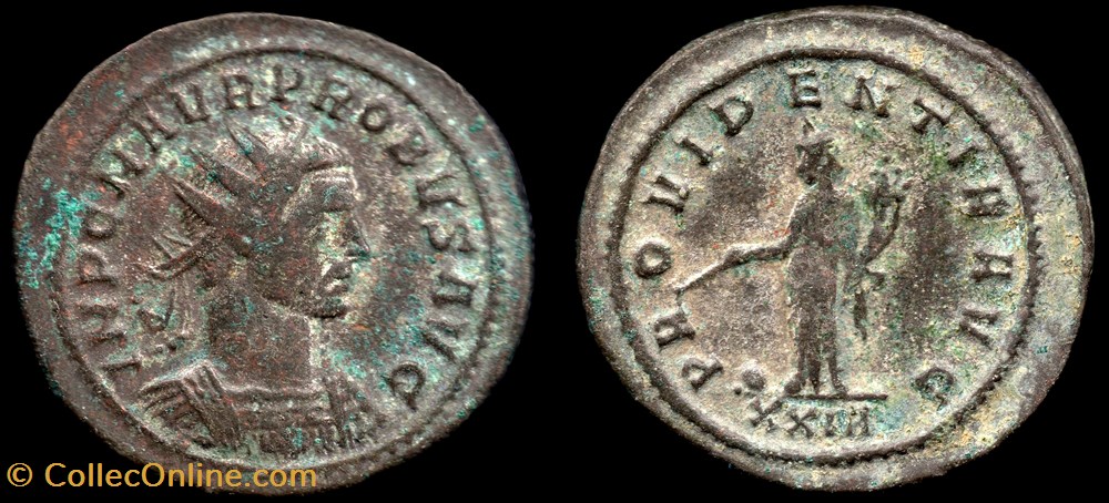 039 - Probus - PROVIDENTIA AVG /XXIA monnaie antique jc ap romaine republicaine imperiale 039 probus providentia avg xxia