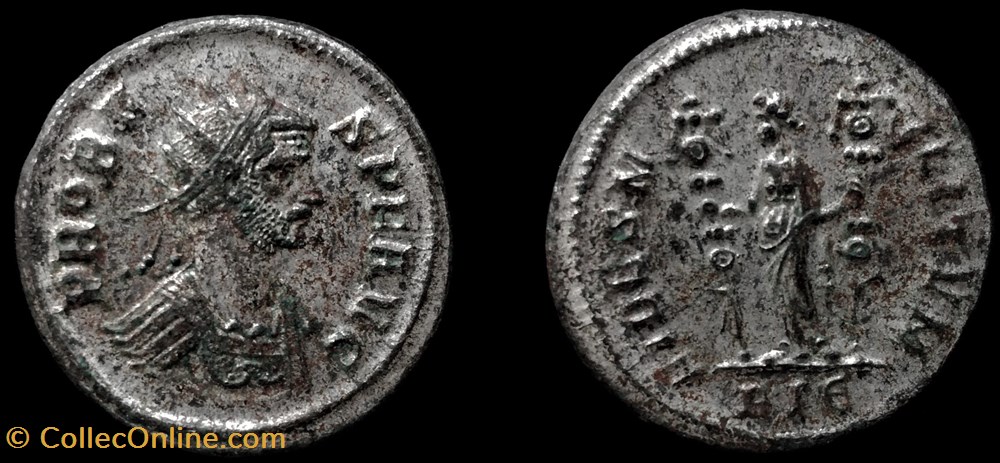 177 - Probus - FIDES MILITVM //RiE monnaie antique av jc a ap romaine republicaine imperiale 177 probus fides militvm rie