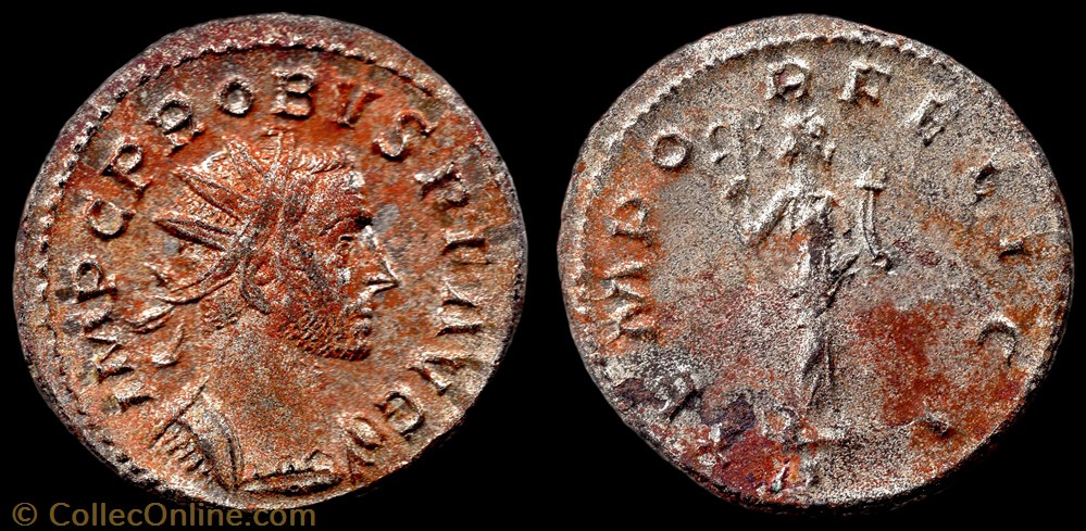 013 - Probus - TEMPOR FELICI //II monnaie antique av jc a ap romaine republicaine imperiale 013 probus tempor felici ii