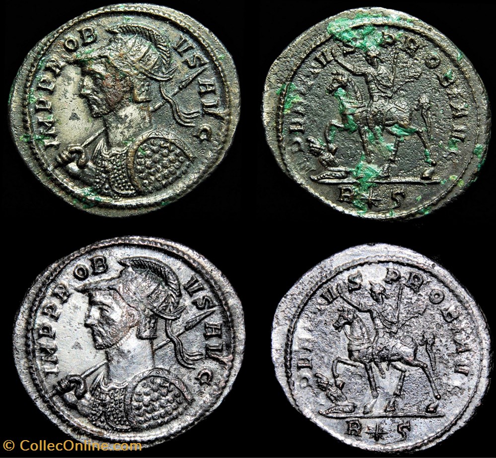 monnaie antiquite jc ap romaine republicaine imperiale probus adventvs probi avg r s
