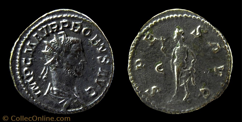 117 - Probus - SPES AVG /C/-//- monnaie antique jc ap romaine republicaine imperiale 117 probus spes avg c