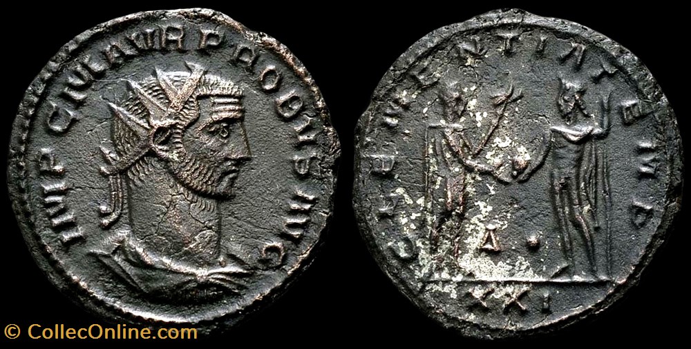 monnaie antique av jc ap romaine provinciale 083 probus clementia temp o xxi