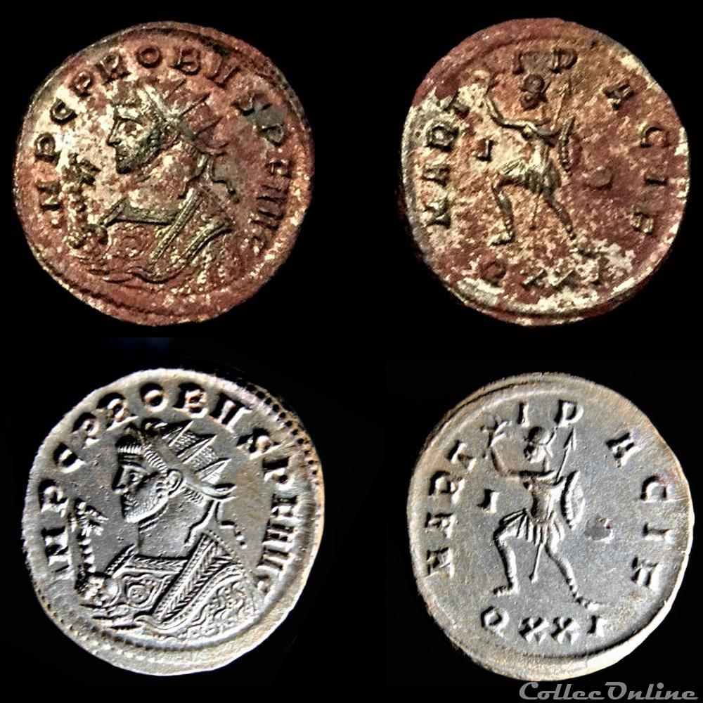 PROBVS - MARTI PACIF/I/*?/QXXI monnaie antique av jc ap romaine probvs marti pacif i qxxi