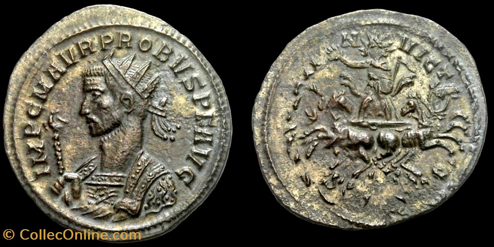 053 - Probus - SOLI INVICTO / indeterminé monnaie antique av jc a ap romaine republicaine imperiale 053 probus soli invicto indetermine