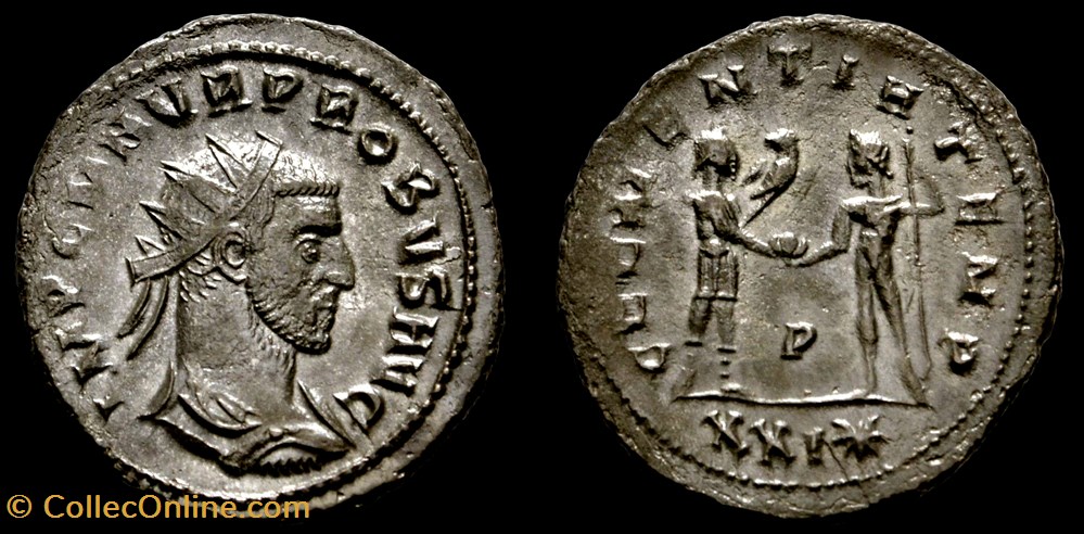 monnaie antique av jc ap romaine provinciale 146 probus clementia temp p xxi