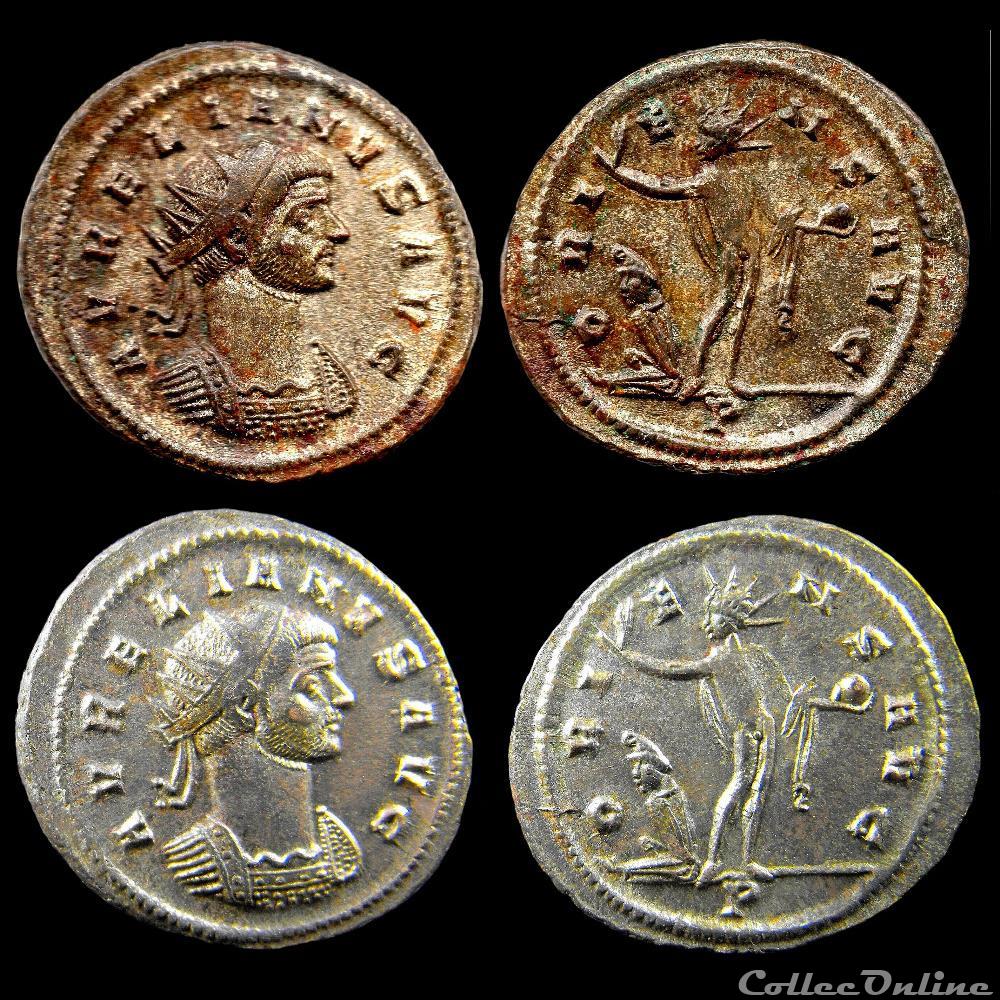 AVRELIEN - ORIENS AVG /-//P monnaie antique jc ap romaine avrelien oriens avg p