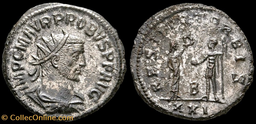 149 - Probus - RESTITVT ORBIS /B//XXI monnaie antique av jc a ap romaine provinciale 149 probus restitvt orbis b xxi
