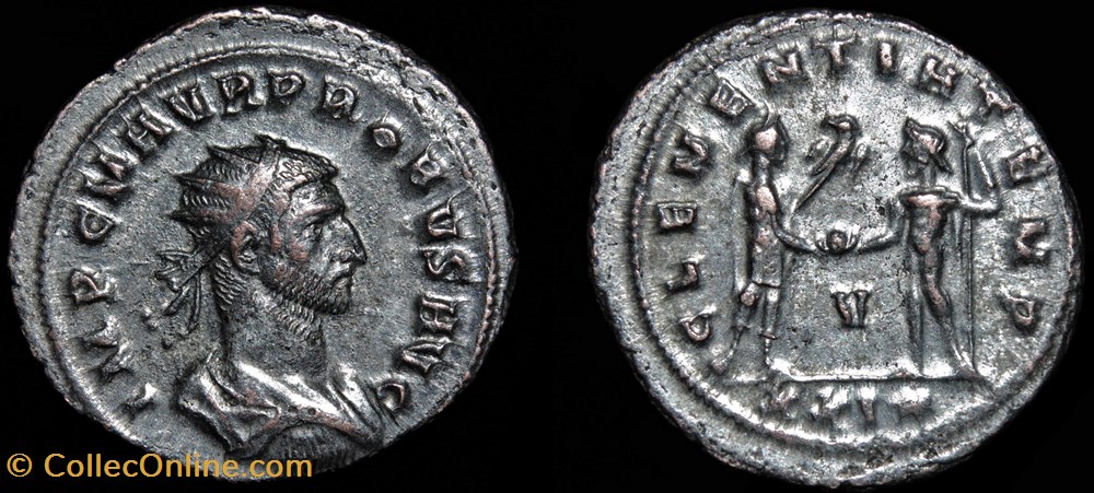 253 - Probus - CLEMENTIA TEMP /V/XXI* monnaie antiquite av jc ap romaine provinciale 253 probus clementia temp v xxi