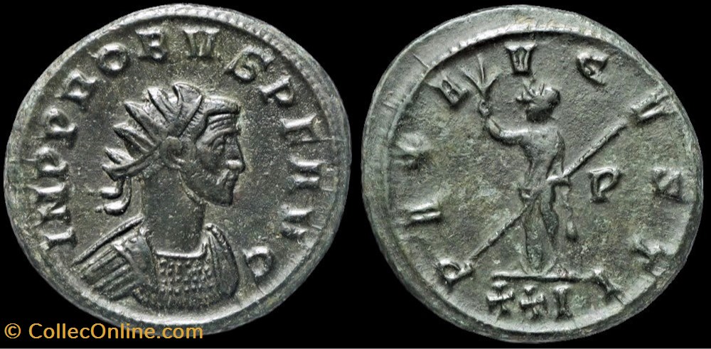 212 - Probus - PAX AVGVSTI /-/P/XXI monnaie antique jc ap romaine provinciale 212 probus pax avgvsti p xxi
