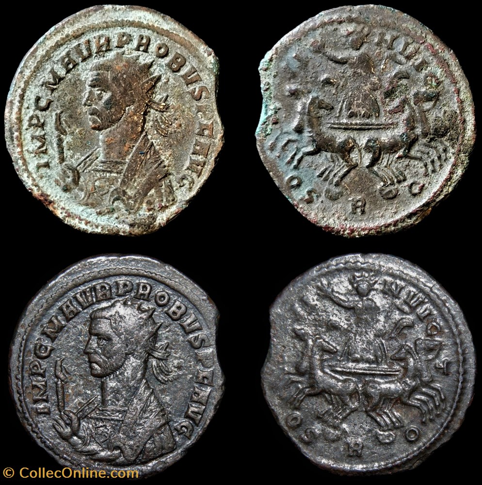 monnaie antiquite av jc a ap romaine republicaine imperiale probvs soli invicto r