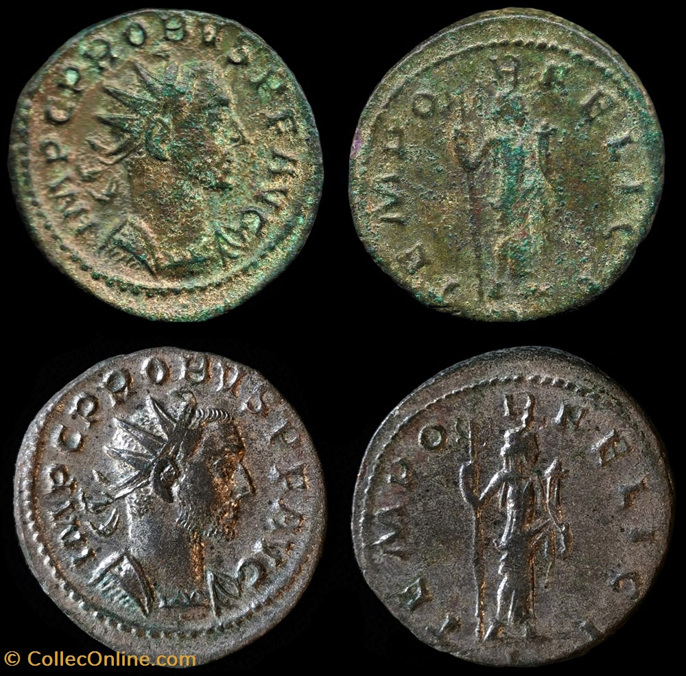 PROBVS - TEMPOR FELICI/-//I monnaie antique av jc a ap romaine republicaine imperiale probvs tempor felici i