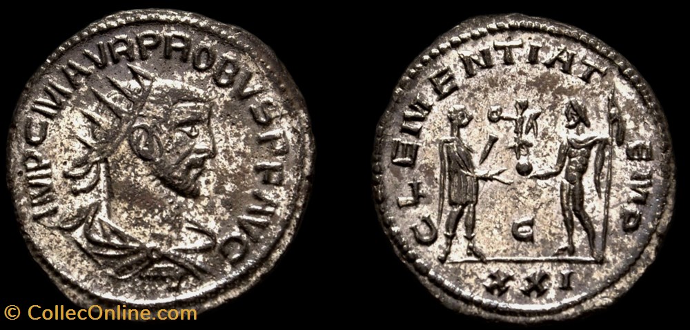 monnaie antique av jc ap romaine provinciale 120 probus clementia temp e xxi