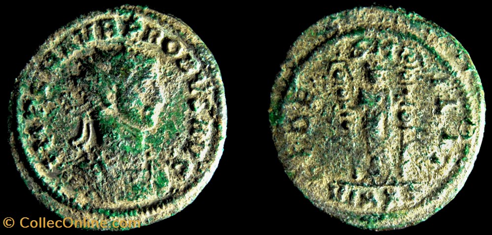 monnaie antique av jc a ap romaine republicaine imperiale 178 probus fides milit vixxt