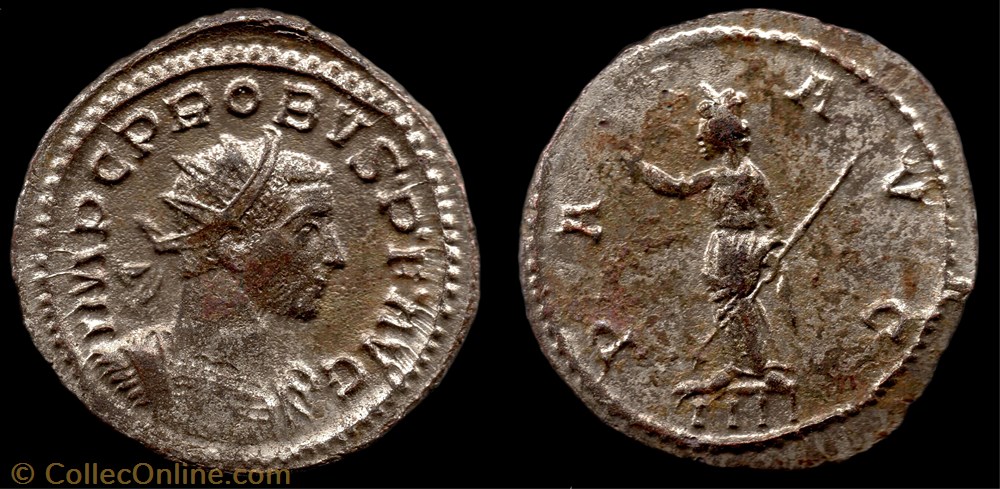 009 - Probus - PAX AVG //IIII monnaie antique jc ap romaine republicaine imperiale 009 probus pax avg iiii