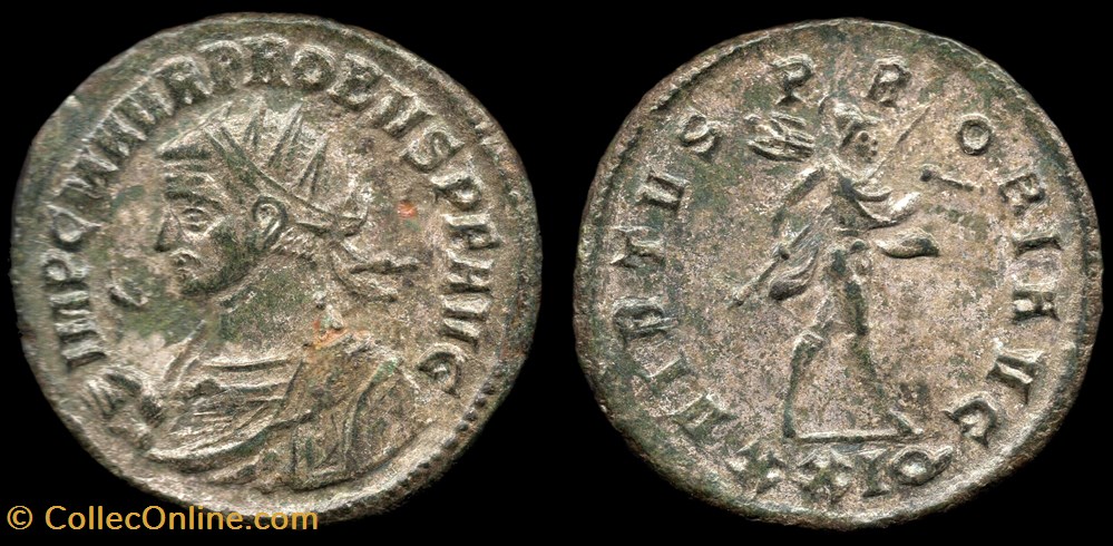 monnaie antique jc ap romaine provinciale 026 probus virtvs probi avg xxiq