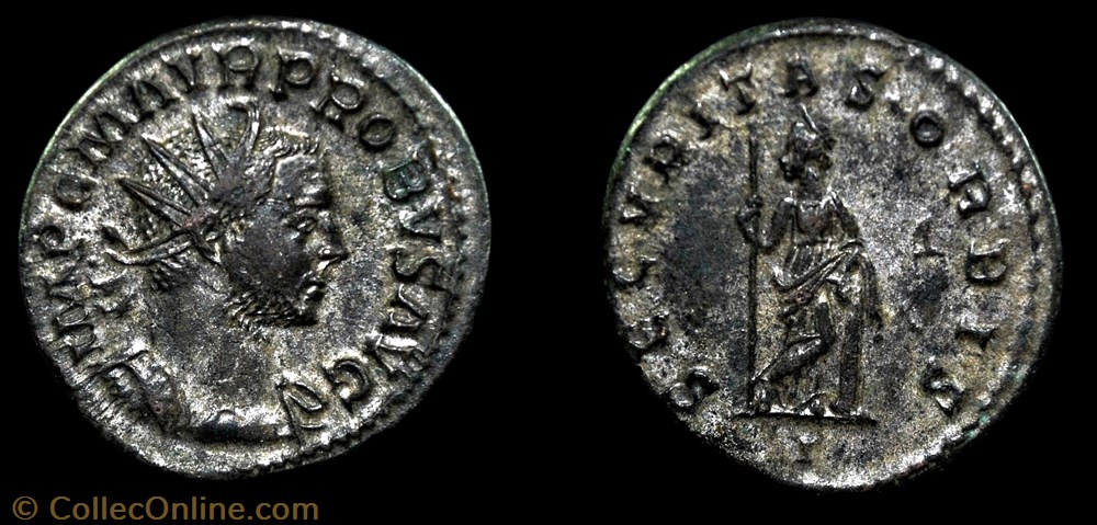 108 - Probus -SECVRITAS ORBIS /-//I monnaie antique av jc ap romaine republicaine imperiale 108 probus secvritas orbis i