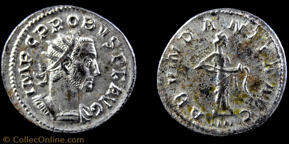 007 - Probus - ABVNDANTIA AVG //IIII monnaie antique jc ap romaine republicaine imperiale 007 probus abvndantia avg iiii