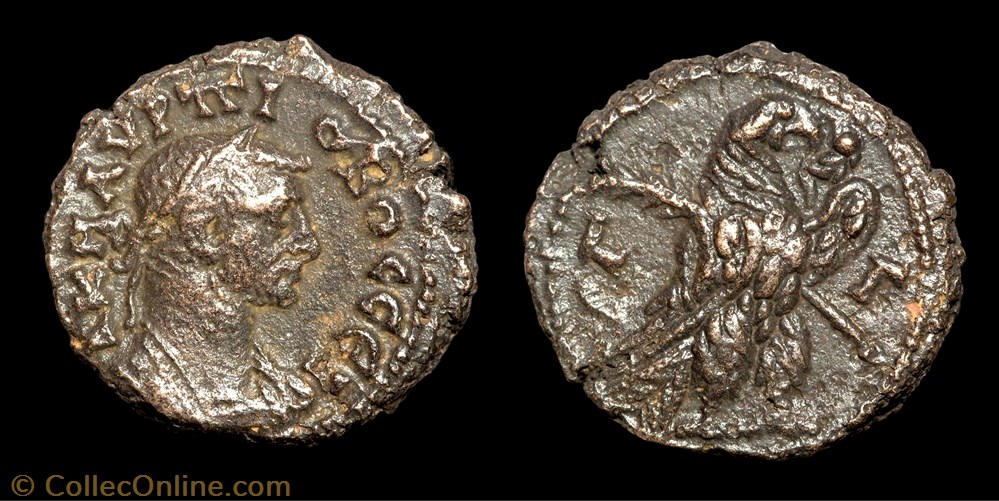 166 - Probus - Aigle à droite - LГ monnaie antique av jc ap romaine provinciale 166 probus aigle a droite l