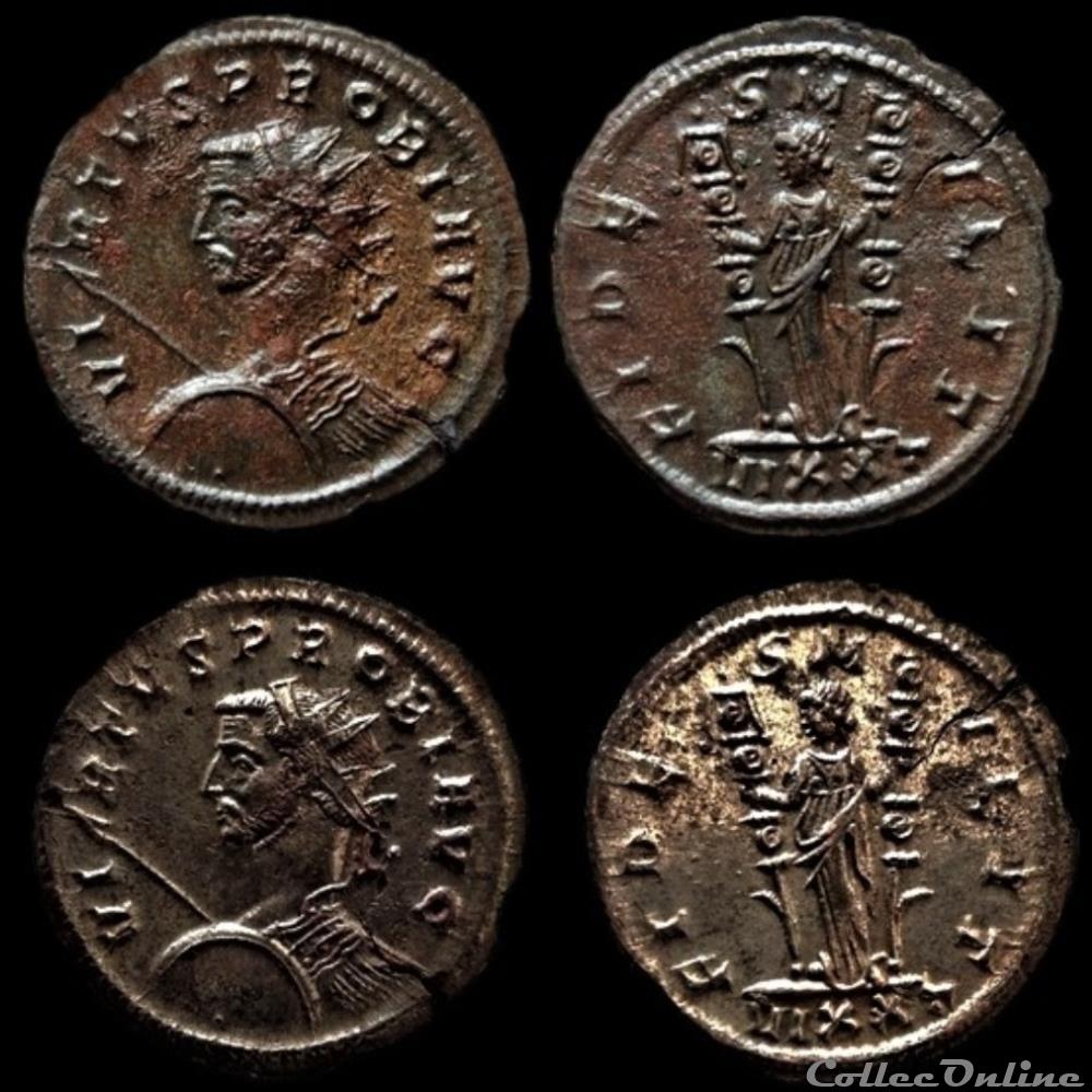 PROBVS - FIDES MILIT /-//VIXXT monnaie antique av jc a ap romaine probvs fides milit vixxt