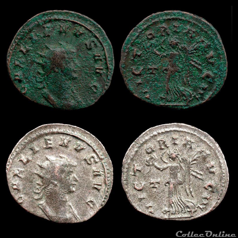 GALLIEN - VICTORIA AVG III/T// monnaie antique jc ap romaine gallien victoria avg iii t