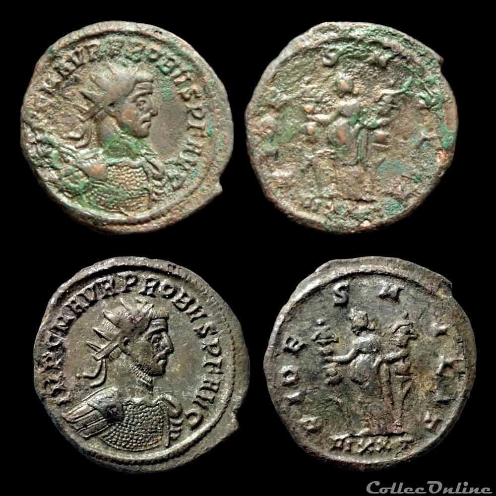 PROBVS - FIDES MILIT /-//VIXXT monnaie antique av jc a ap romaine probvs fides milit vixxt