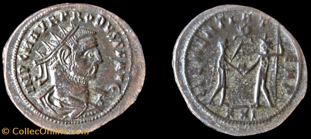 128 - Probus - CLEMENTIA TEMP monnaie antique av jc ap romaine republicaine imperiale 128 probus clementia temp