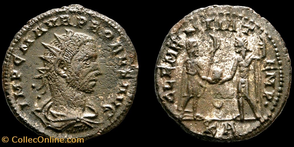 173 - Probus - CLEMENTIA TEMP ° monnaie antique av jc ap romaine republicaine imperiale 173 probus clementia temp