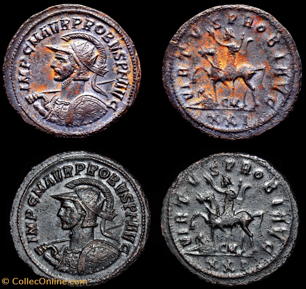 monnaie antique jc ap romaine republicaine imperiale probvs virtvs probi avg cm xxi