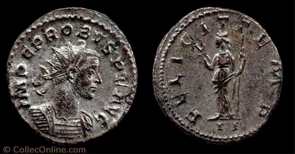 021 - Probus - FELICIT TEMP /-//II monnaie antique av jc a ap romaine republicaine imperiale 021 probus felicit temp ii