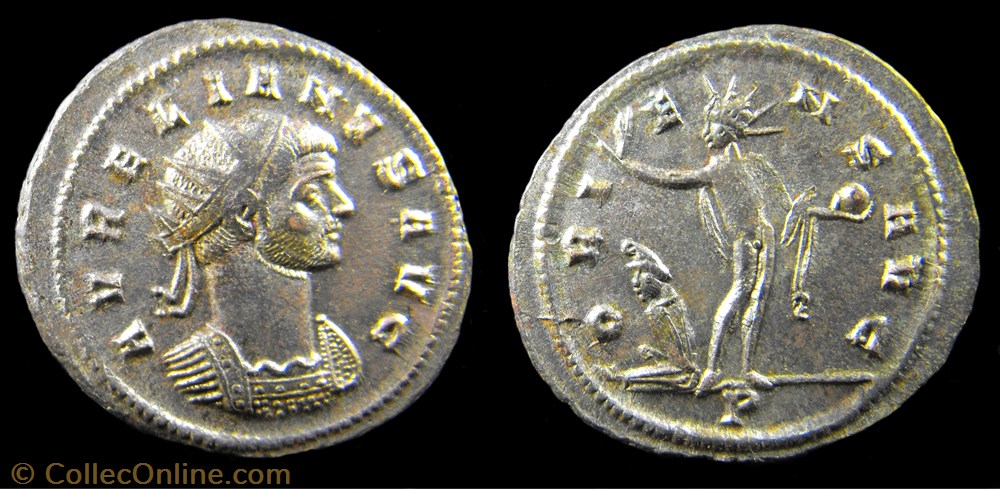 5 - Aurelien - ORIENS AVG monnaie antique jc ap romaine 5 aurelien oriens avg