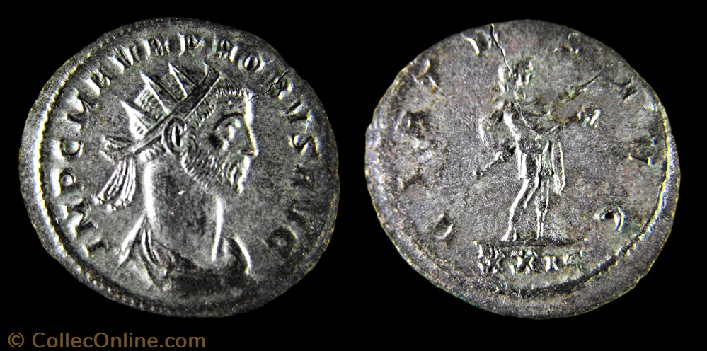 036 - Probus - VIRTVS AVG /-//XXIϚ monnaie antique jc ap romaine republicaine imperiale 036 probus virtvs avg xxi