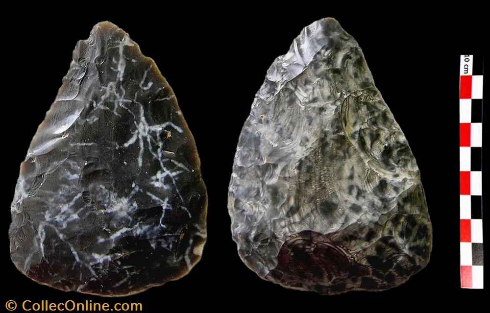 art antiquites archeologie europe biface asymetrique