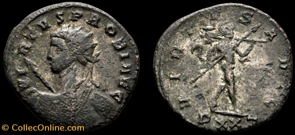 151 - Probus - VIRTVS AVG /-//PXXT monnaie antique jc ap romaine republicaine imperiale 151 probus virtvs avg pxxt