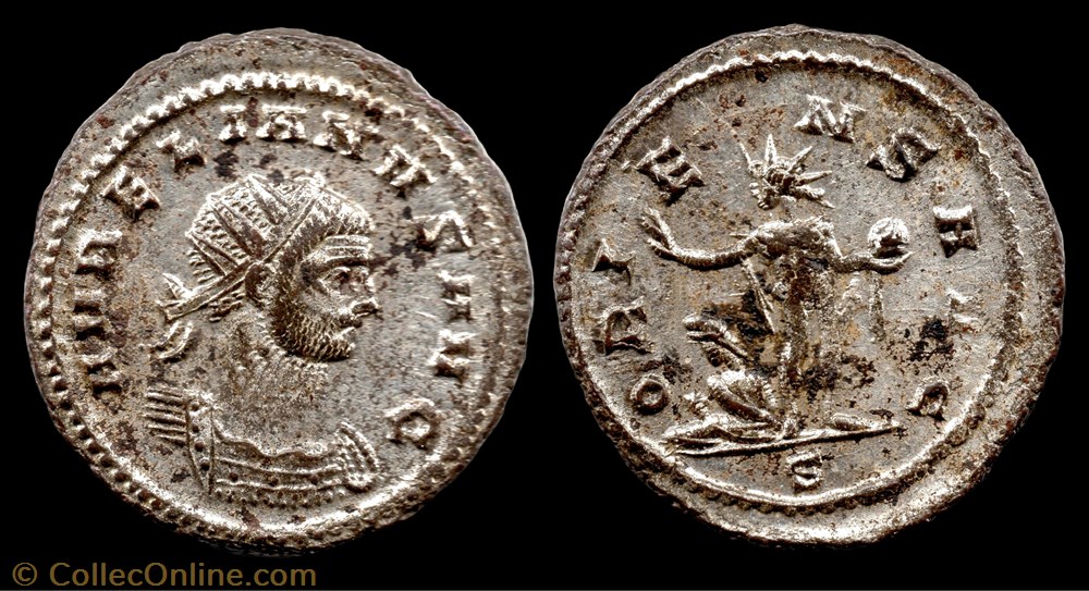 1- Aurelien - ORIENS AVG monnaie antique jc ap romaine 1 aurelien oriens avg
